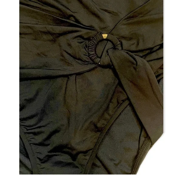 NWT! SEAFOLLY Black One Pice  Adjustable Straps Swimsuit SIZE 10 - Picture 4 of 10